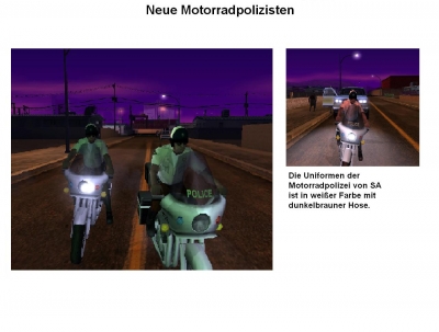 Neue Motorradpolizisten